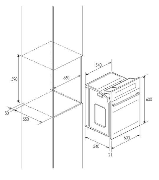 FOUR ENC,VENTILÉ