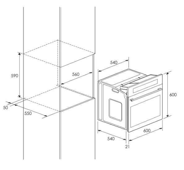 FOUR ENC,VENTILÉ