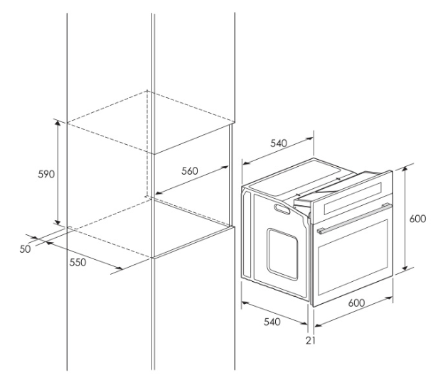 FOUR ENC,VENTILÉ