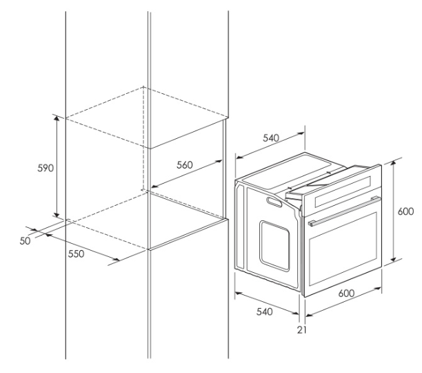 FOUR ENC,VENTILÉ