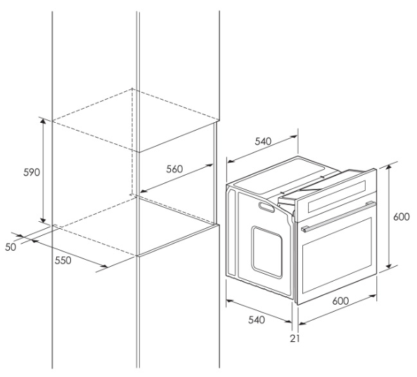 FOUR ENC,VENTILÉ