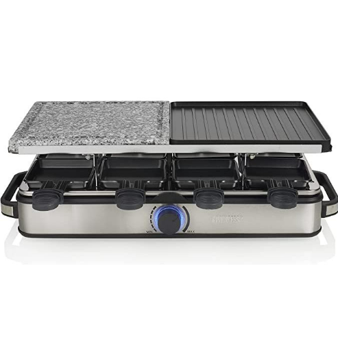 Grill raclette 8 personnes avec pierre de cuisson
42x21 cm