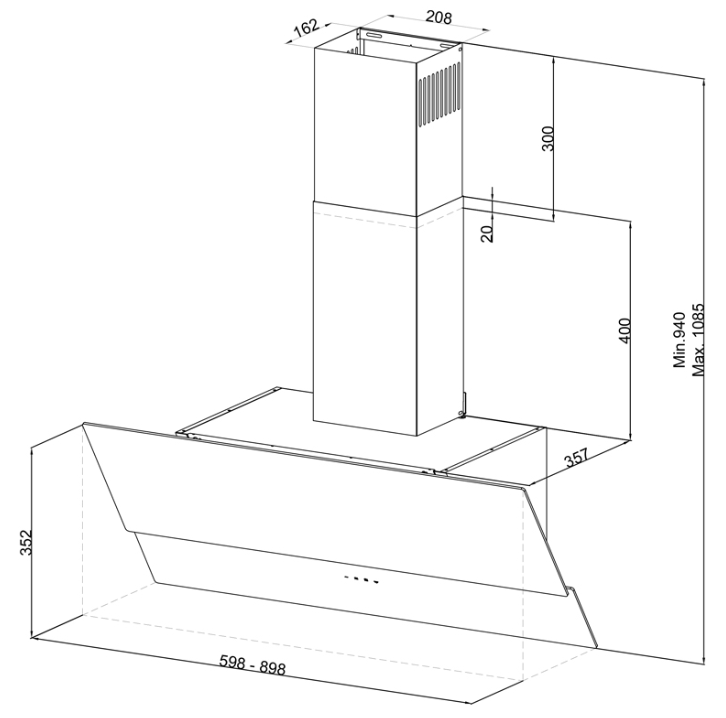 HOTTE DESIGN 90CM TACTILE