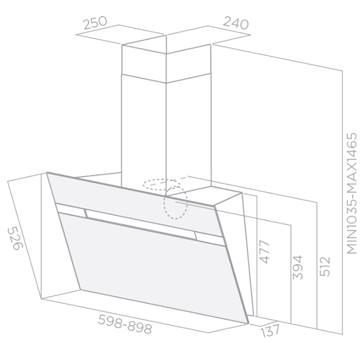 HOTTE DESIGN 90CM TACTILE