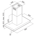 HOTTE CENTRALE 90CM