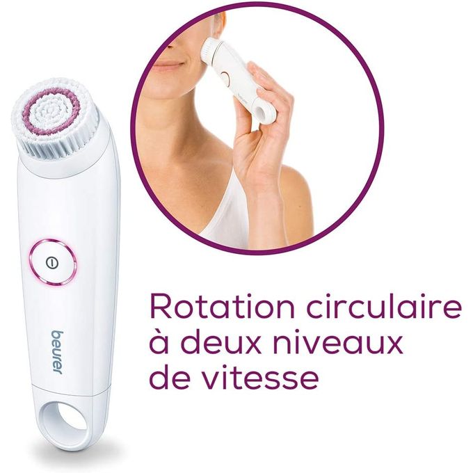 BROSSE NETTOYANTE BEURER POUR LE VISAGE - BLANC