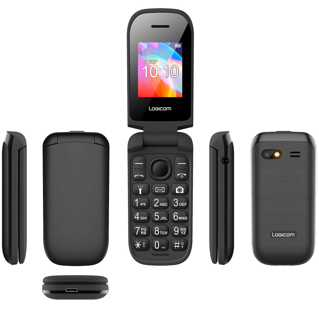 Téléphone portable LOGICOM 32 Mo en Noir