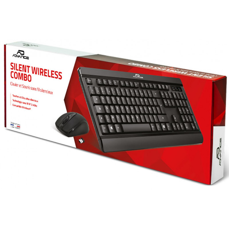 PACK Silent wireless Combo CLAVIER + SOURIS SANS FIL