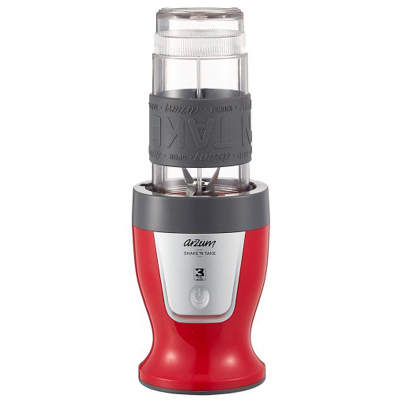 BLENDER ARZUM SHEK'T 300W AVEC 2 BOLS ROUGE