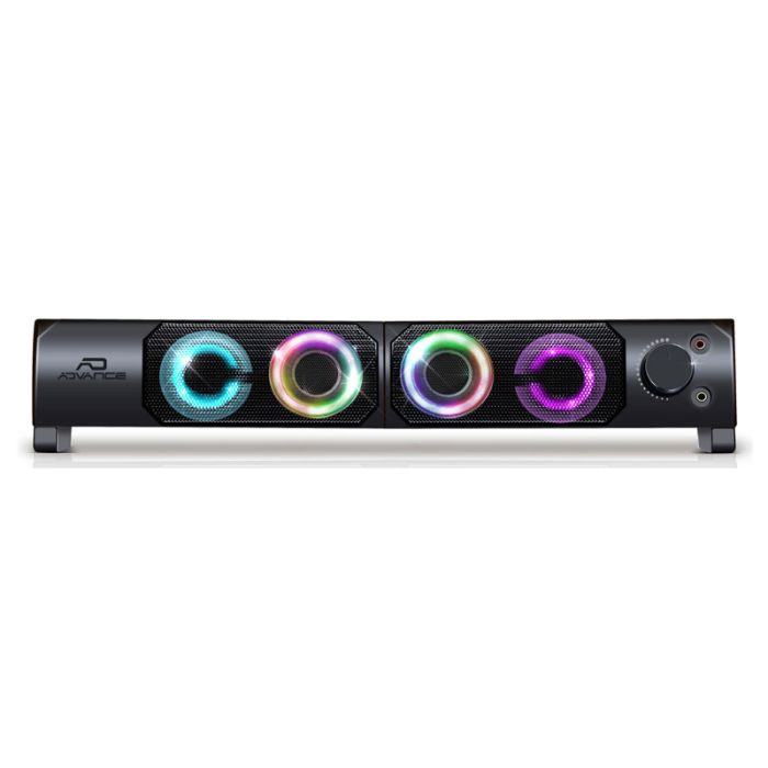 ENCEINTE 2 EN 1 SoundPhonic 2.0 RGB - 6W RMS