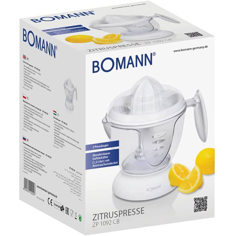 PRESSE AGRUMES BOMANN 40W - BLANC