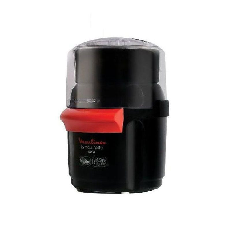 MOULINETTE 800W NOIRE ET ROUGE + BOL 1.5