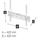 Support Mural TV FIX Hama , 1 étoile, 400 x 400, 165 cm