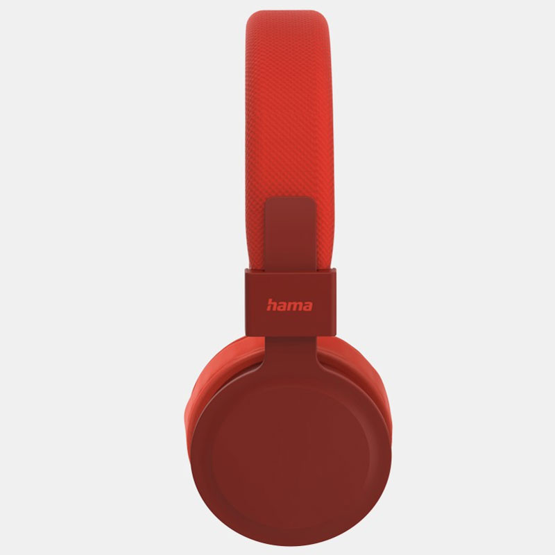 CASQUE SANS FIL HAMA PLIABLE '' FREEDOM LIT'' AVEC MICRO - ROUGE