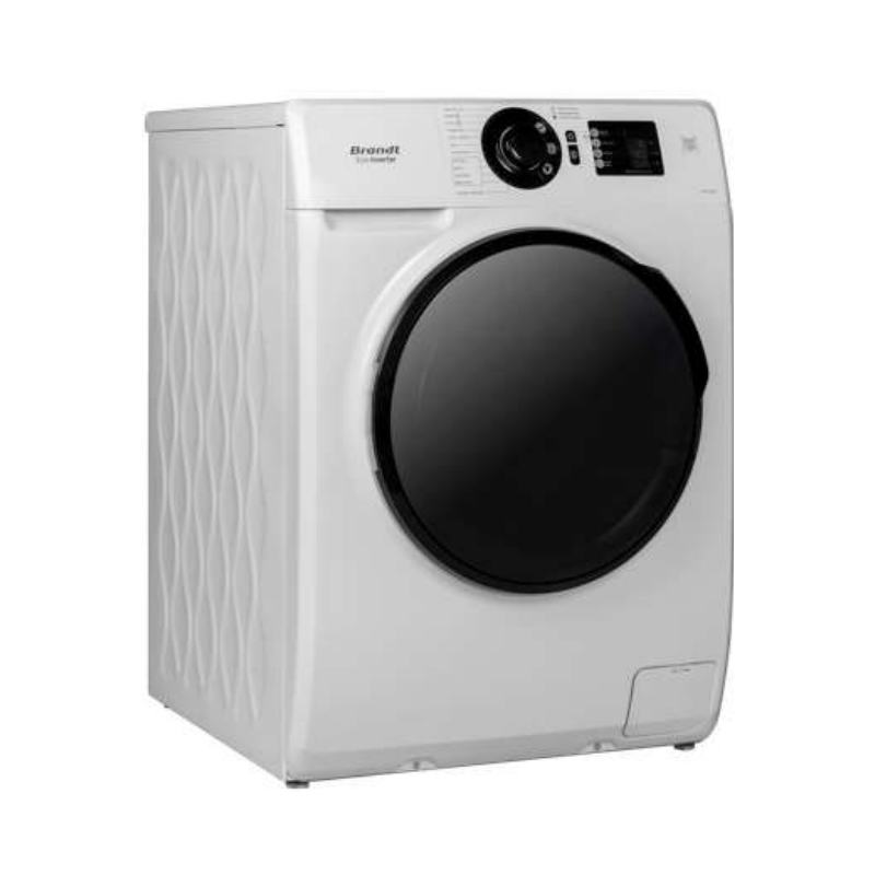 LAVE LINGE FRONTALE BRANDT BAM102QWL 10.5 KG / BLANC