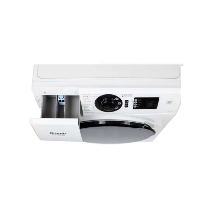 LAVE LINGE FRONTALE BRANDT BAM102QWL 10.5 KG / BLANC