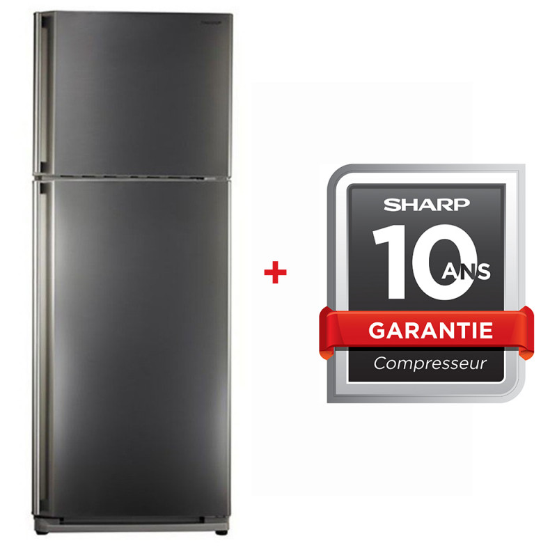 RÉFRIGÉRATEUR 2 PORTES SHARP SJ-48C-ST 384L NOFROST  INOX