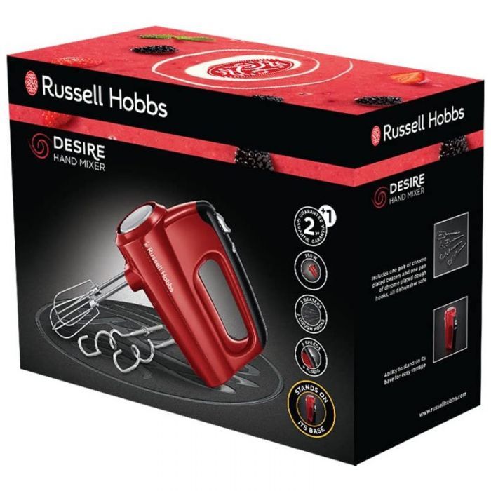 BATTEUR RUSSELL HOBBS 350W - ROUGE