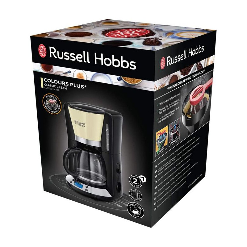 CAFETIÈRE PROGRAMMABLE CRÈME RUSSELL HOBBS 24033-56 / 1100W / 1.25L