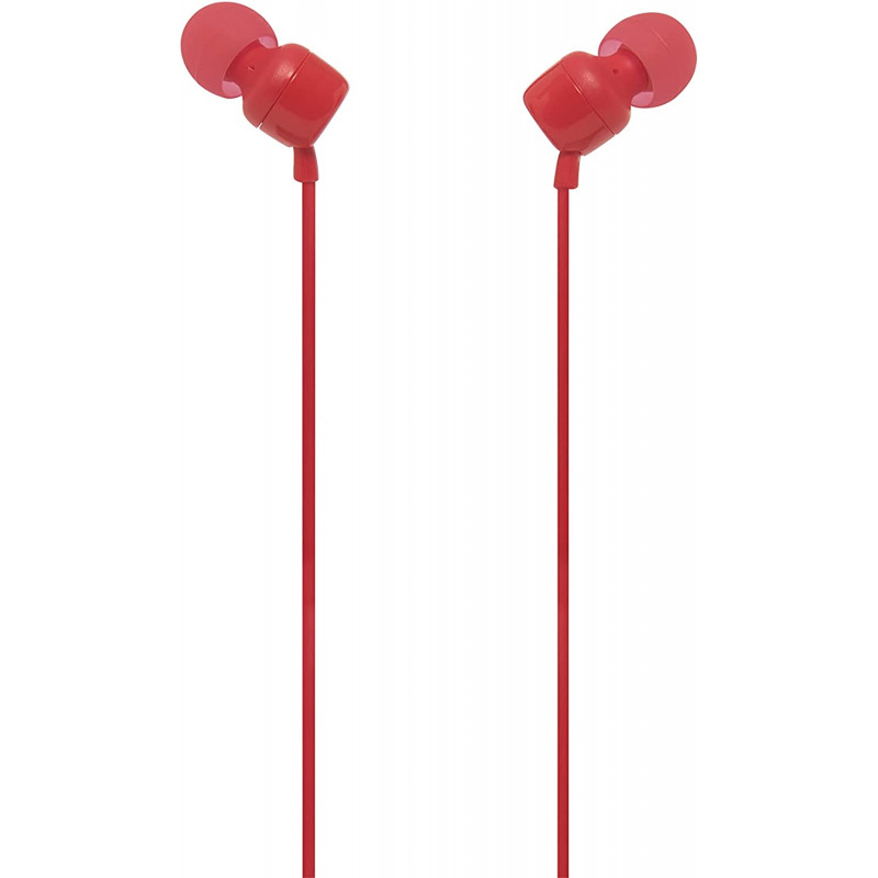 ECOUTEURS INTRA-AURICULAIRES JBL HARMAN T110 ROUGE