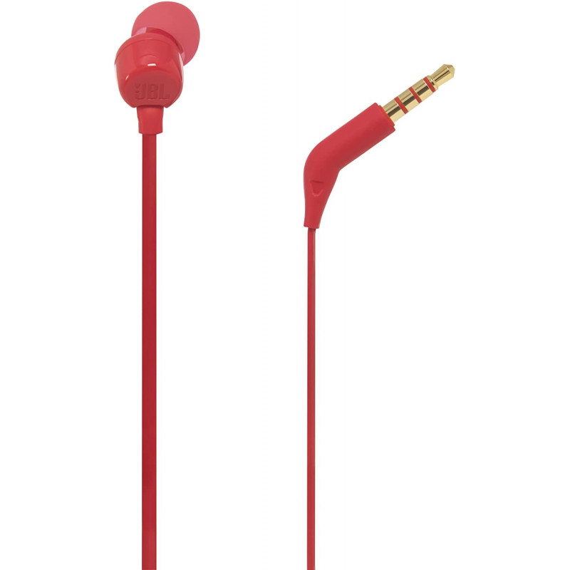 ECOUTEURS INTRA-AURICULAIRES JBL HARMAN T110 ROUGE