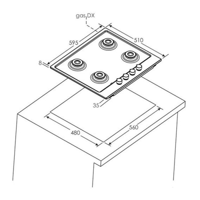 PLAQUE DE CUISSON CANDY / INOX