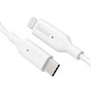 Câble de charge USB USB Lightning, USB-C 1m