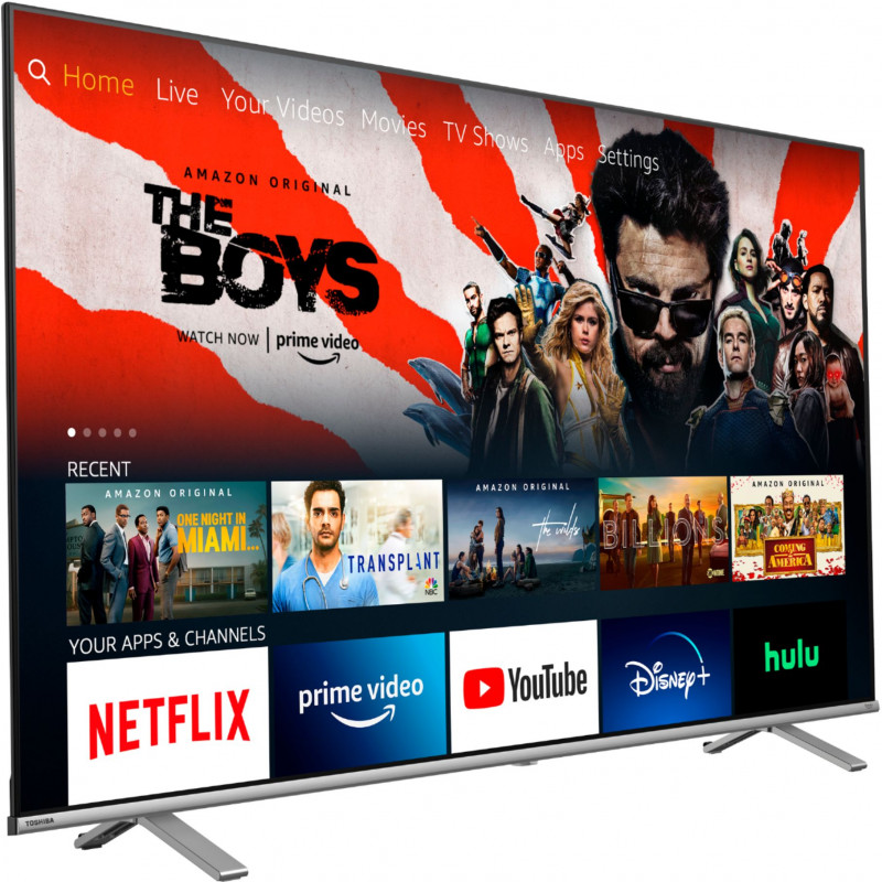 TV LED TOSHIBA 55" LED  UHD 4K  VIDAA SMART AVEC RÉCEPTEUR INTÉGRÉ