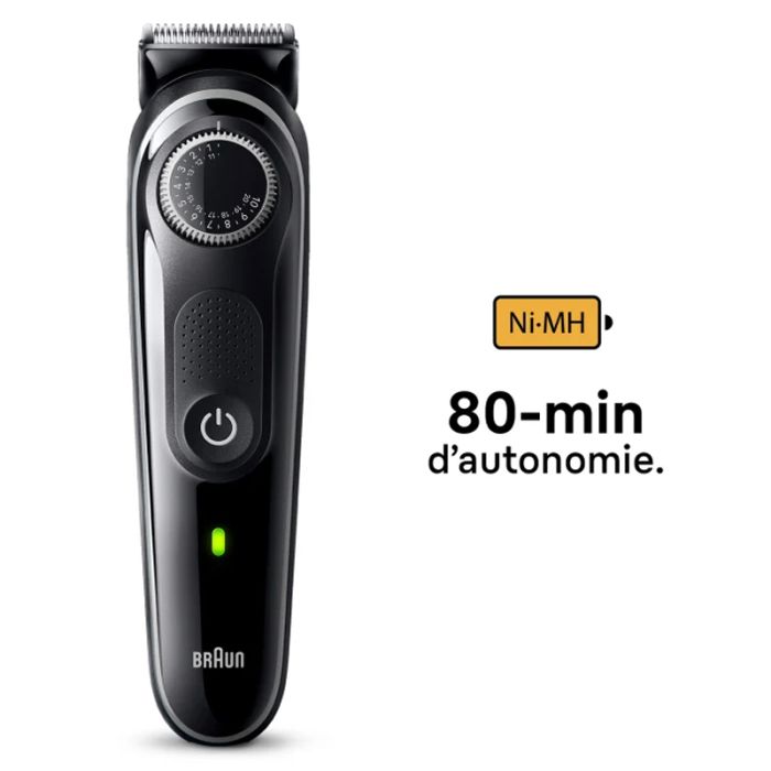 TONDEUSE À BARBE BRAUN BT3440 RECHARGEABLE - NOIR