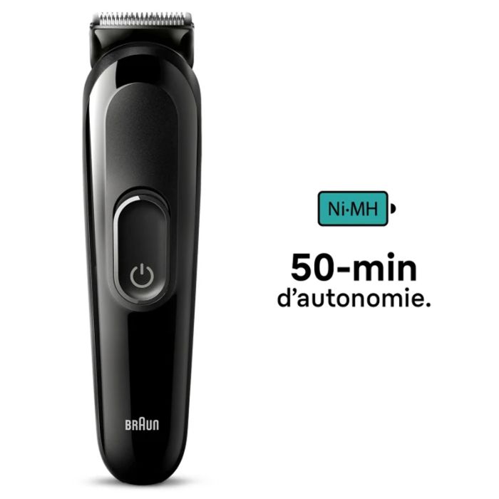 TONDEUSE MULTIFONCTION 6EN1 BRAUN MGK3410 RECHARGEABLE - NOIR