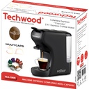 CAFETIÈRE EXPRESSO MULTI CAPSULES TECHWOOD TCA-196N 1450W - NOIR