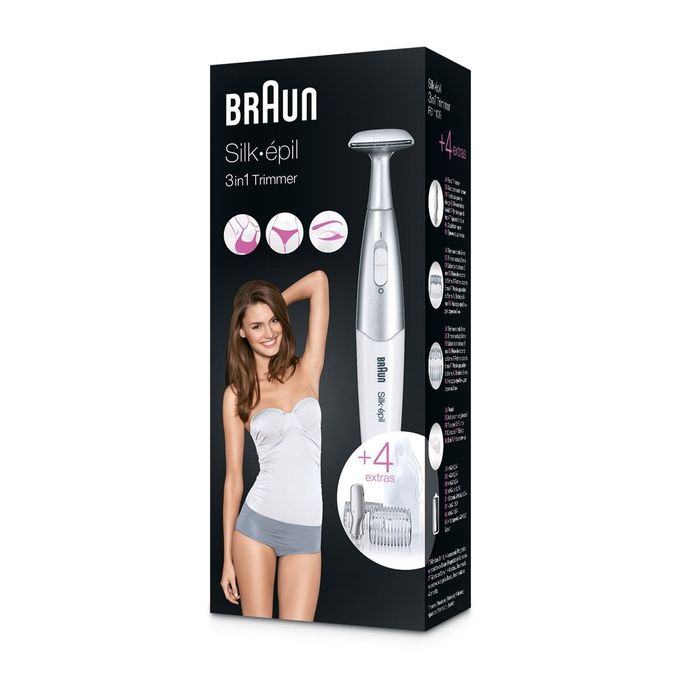 Epilateur Silk-Epil Bikini Styler Braun FG1100 Blanc