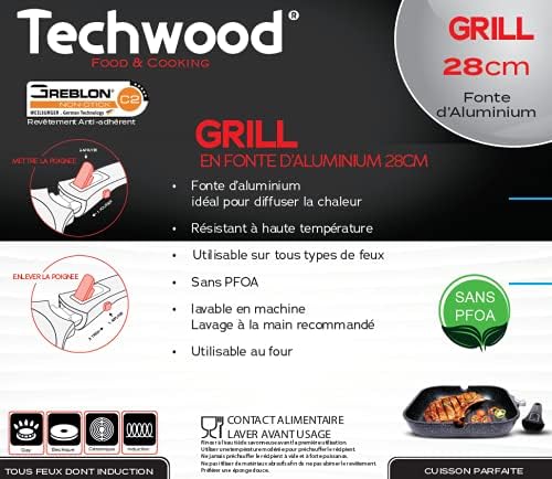 Grill Techwood  en pierre Ø 28 cm de diamètre