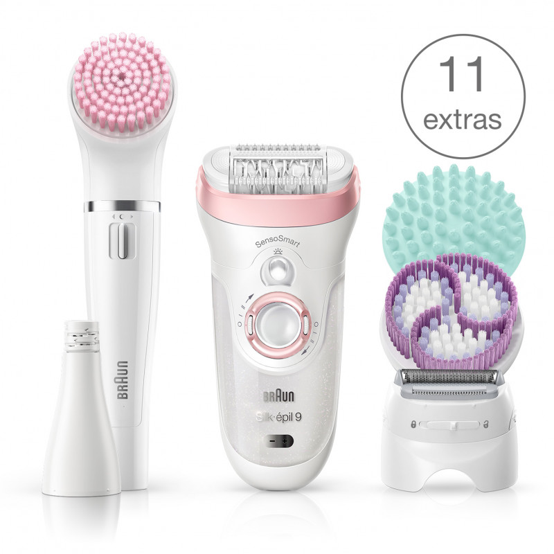 EPILATEUR ÉLECTRIQUE BRAUN SILK-ÉPIL 9  SKINSPA  ACESPA BRAUN