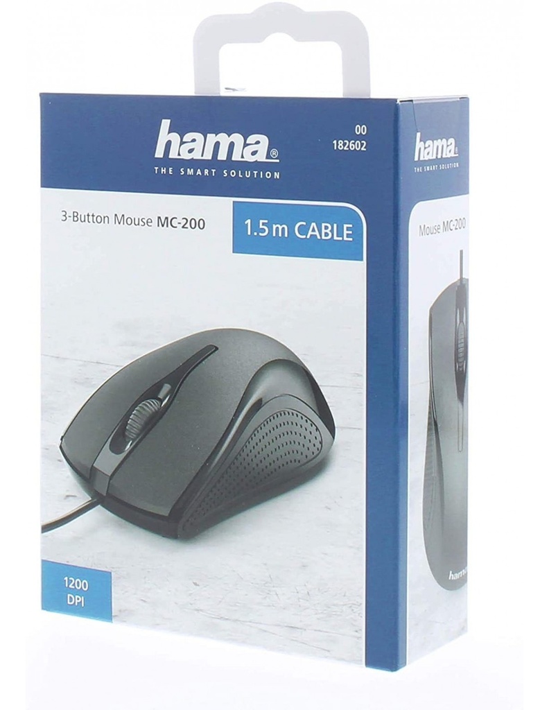 SOURIS FILAIRE OPTIQUE HAMA MC-200