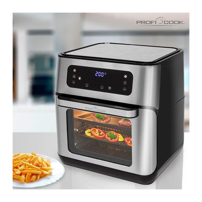 FRITEUSE SANS HUILE PROFICOOK PC-FR1200H 11L - NOIR&SILVER