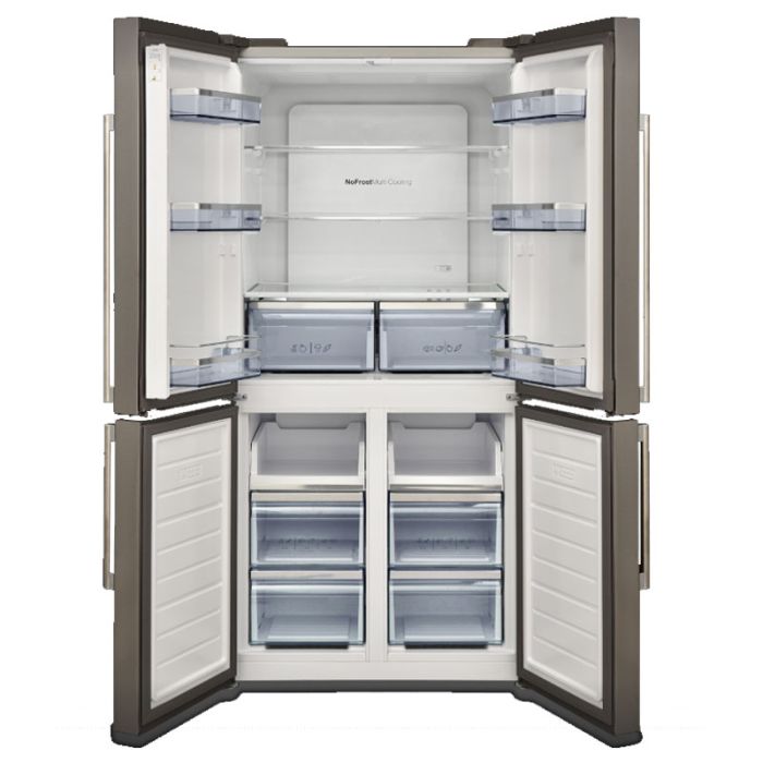 RÉFRIGÉRATEUR FOCUS LINE SIDE BY SIDE 4 PORTES 620L  84 CM INOX