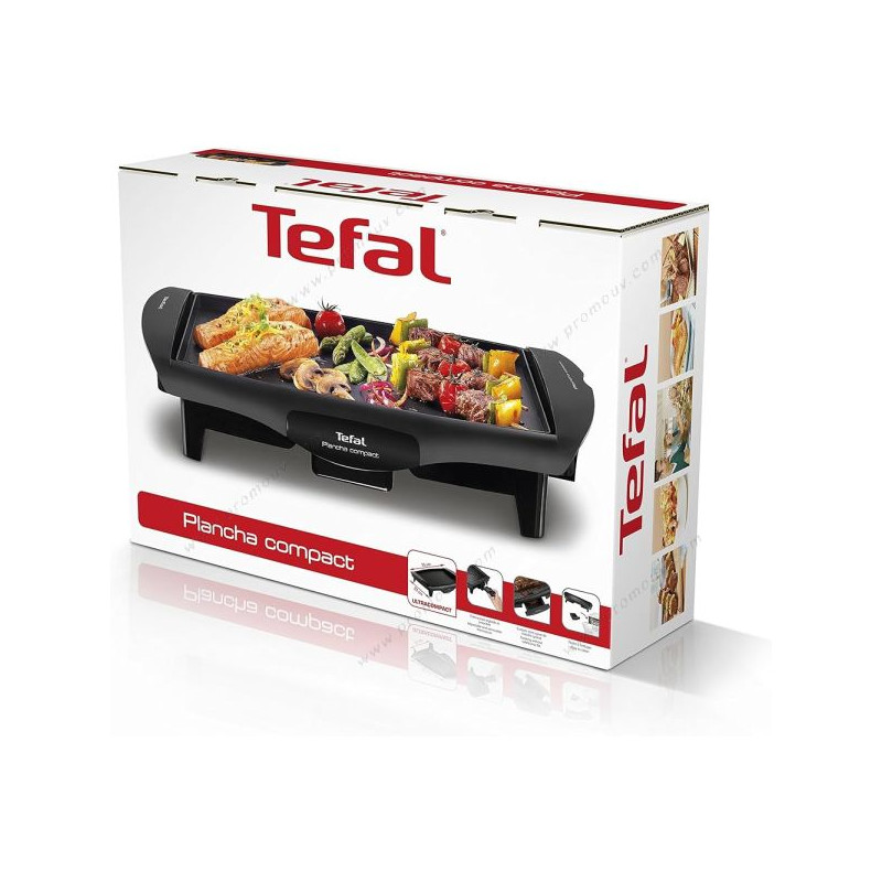 BARBECUE PLANCHA COMPACT TEFAL  1800W NOIR