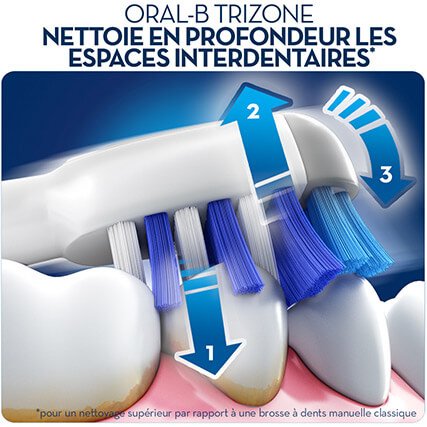 ORAL-B 2 BROSSETTES TRIZONE