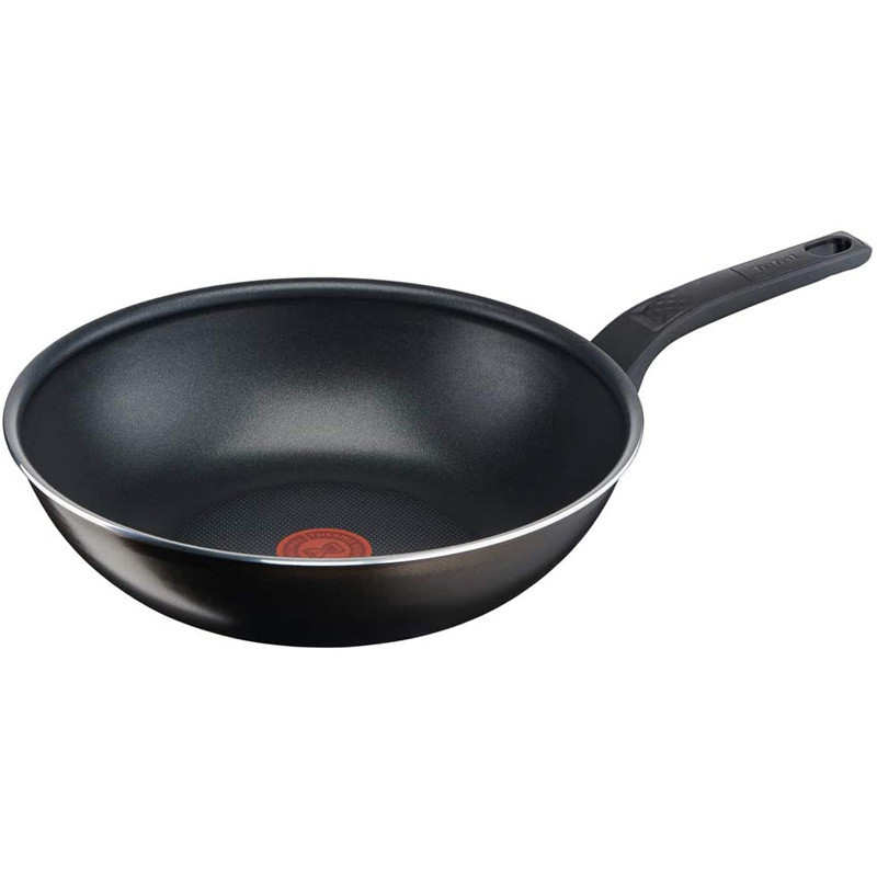 Poele Wok Cook & Clean Tefal B5541902 28Cm Noir