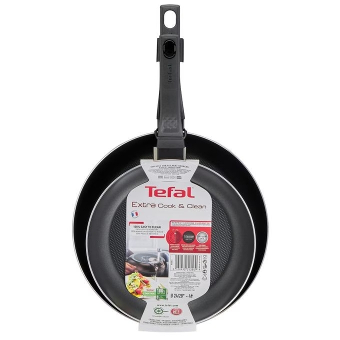 Pack de Poêles TEFAL 24 cm + 28 cm B5549053