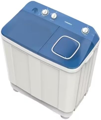 Lave-linge semi-automatique TORNADO 12 kg Blanc x BLEU