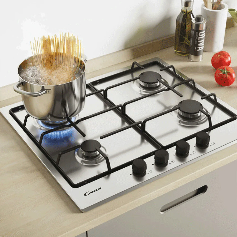 Plaque De Cuisson Encastrable Candy CM6PBRX/4U2 4 Feux 60Cm- Silver