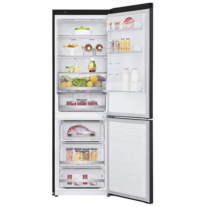 Réfrigérateur Combiné LG GR-B459NQFM 374L NoFrost - Noir Mat