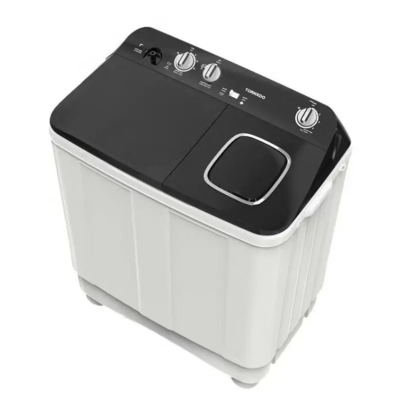 Machine à laver TORNADO Semi-automatique 7 kg Blanc x Noir TMH-HS07C(WK)