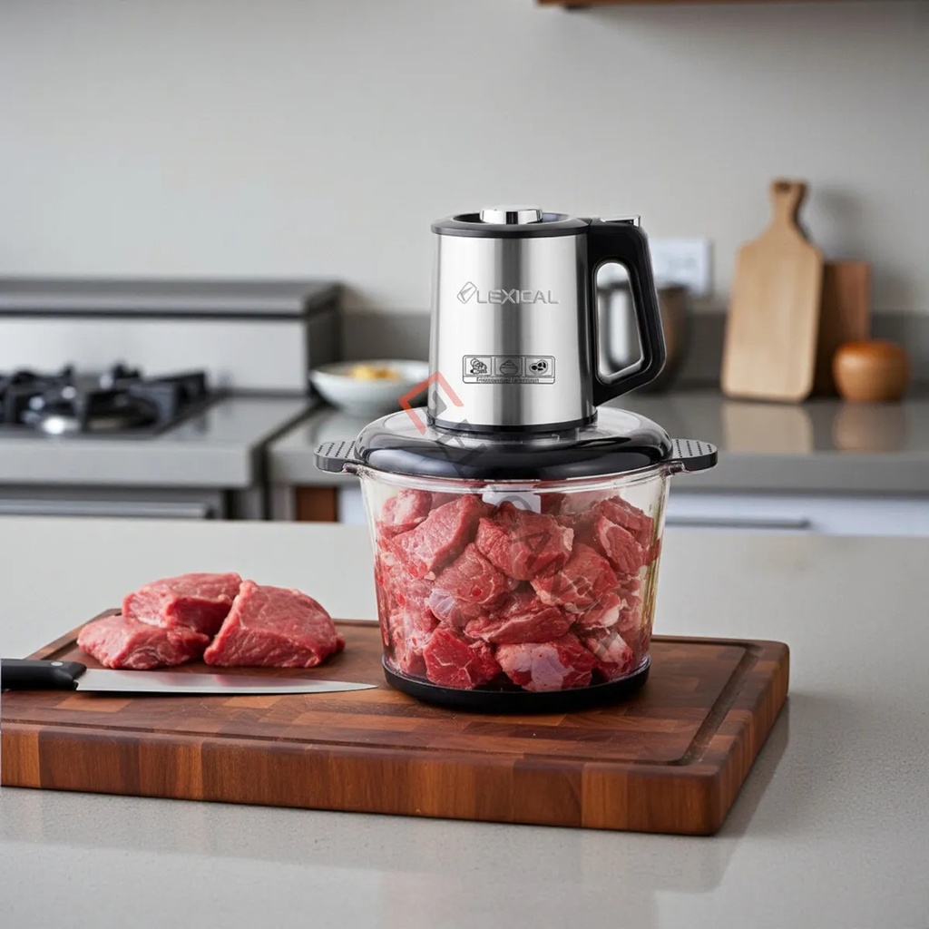 Hachoir Electrique En Verre Lexical LCH-1970 - 400 Watts - 3 Litres