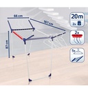 Séchoir sur pied Pegasus LEIFHEIT 200 Solid 81520