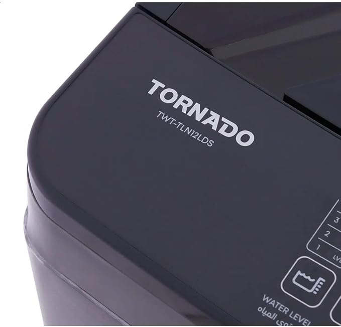 Machine à laver TORNADO Top Automatique 12 kg  TWT-TLN12LDS - Dark Silver