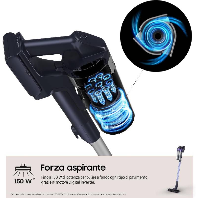 Aspirateur Balai Samsung Jet 60 Turbo 2000W - Noir & Violet