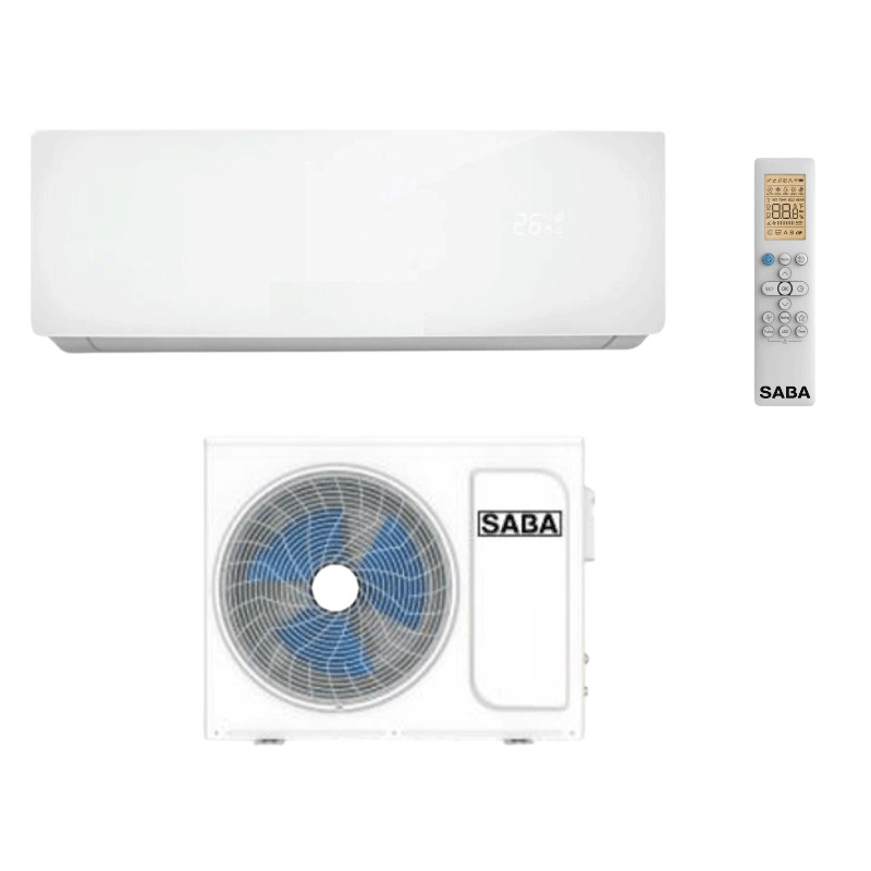 Climatiseur Saba SABW12H-W 12000 BTU Chaud Froid Blanc